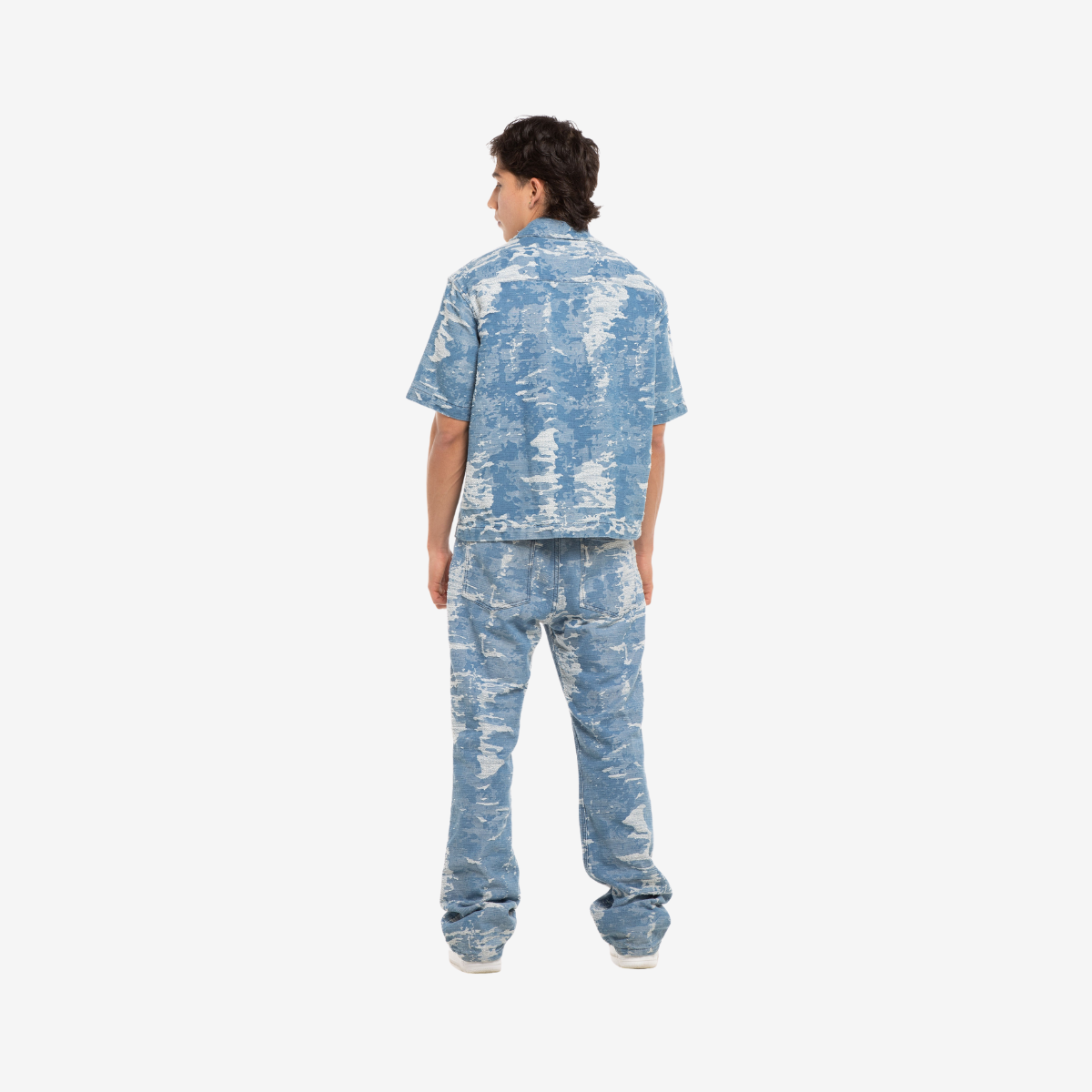 JEAN 4057 REGULAR ICE CAMO BLUE