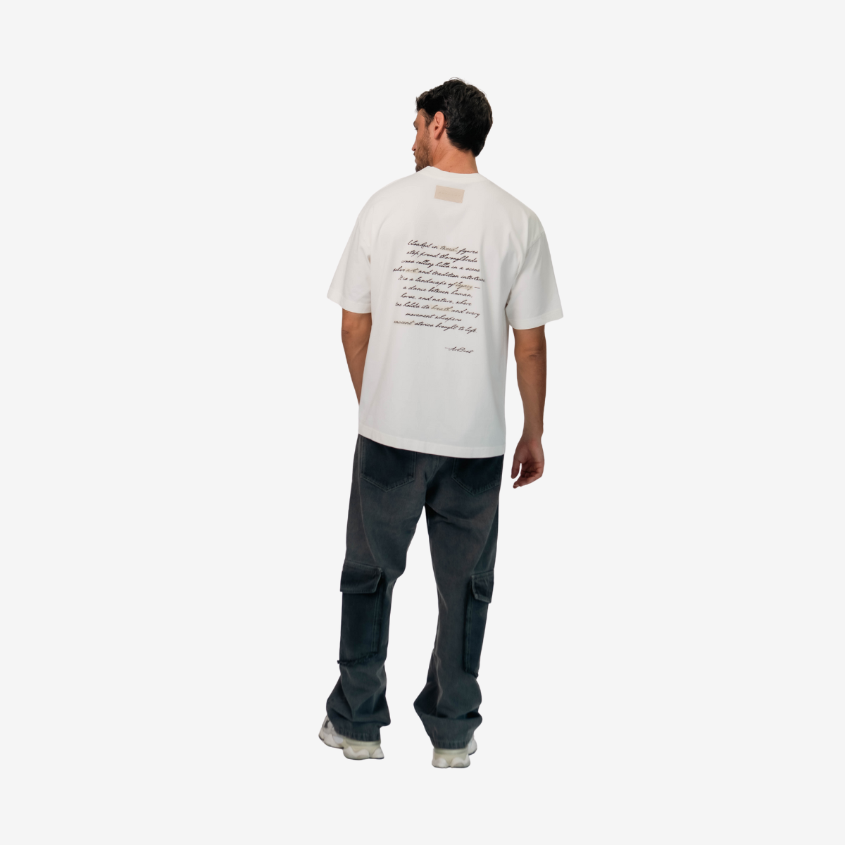 Camiseta Script Ivory