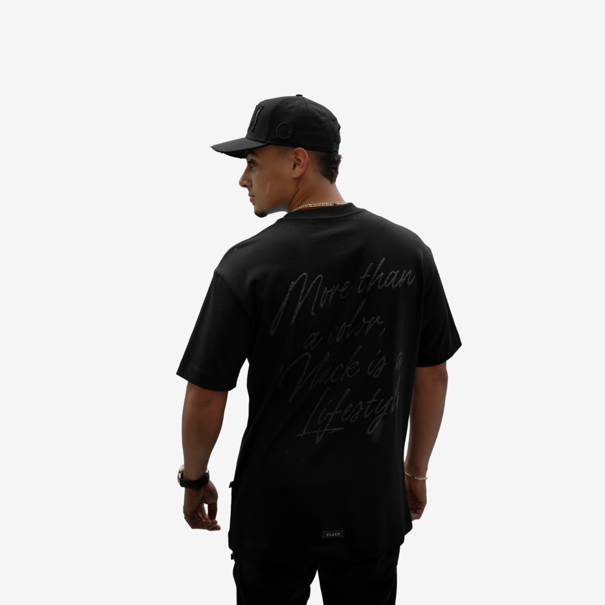 Camiseta Oversize Club Tono a Tono Black