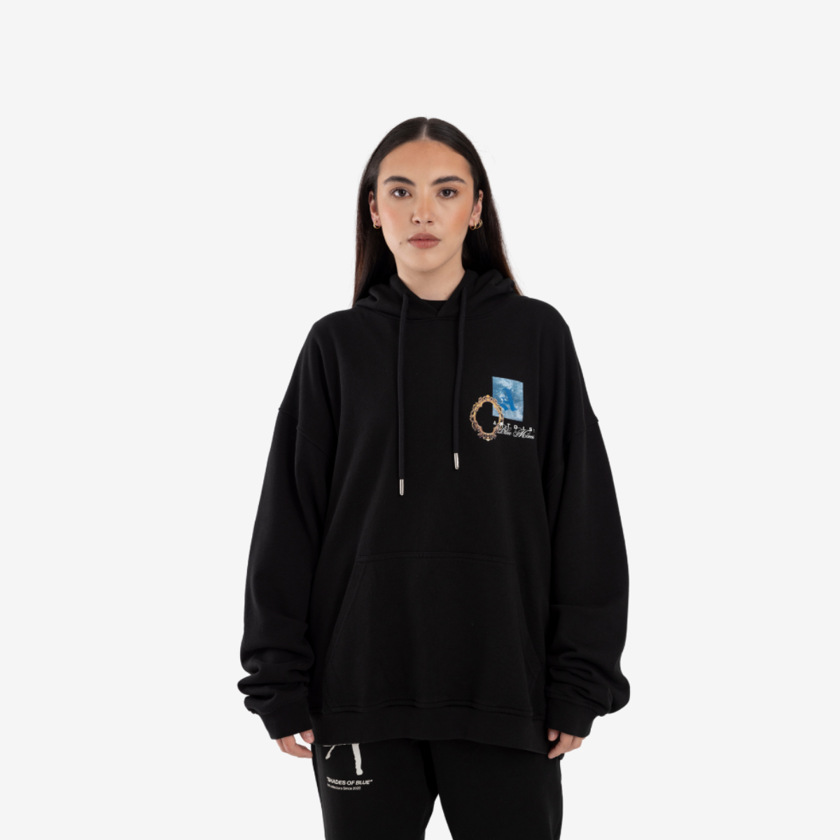 Hoodie Blue Mines Black