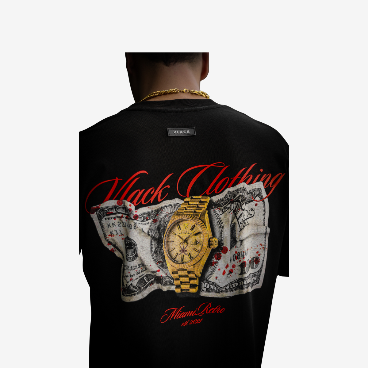 Camiseta Oversize Pay Or Die Black