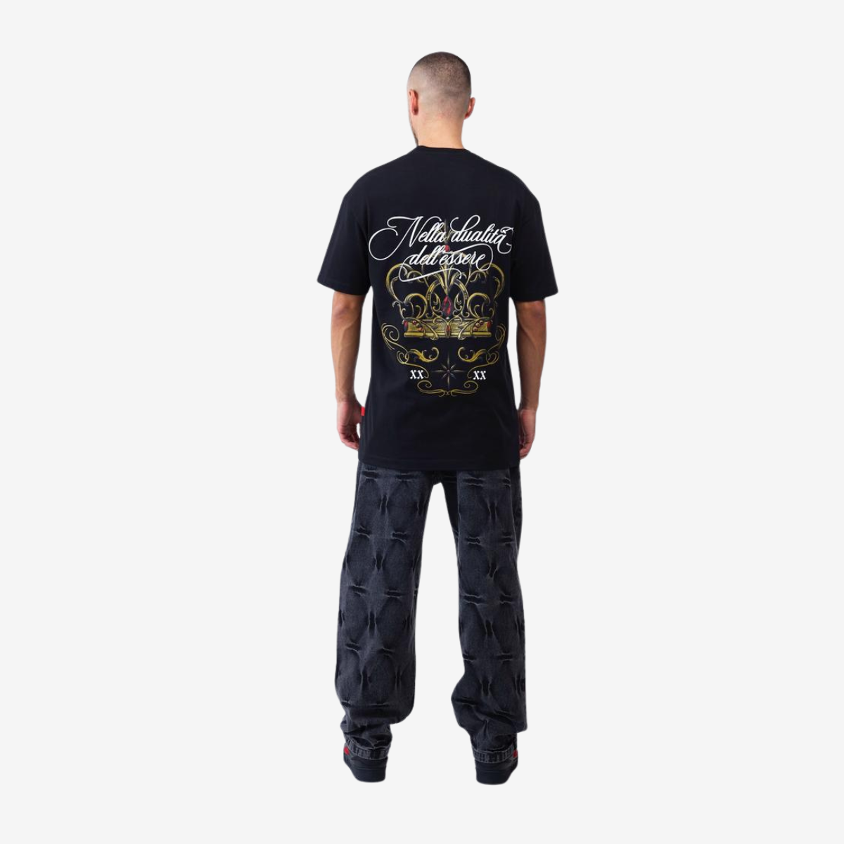 Camiseta Oversize Filigrana Black