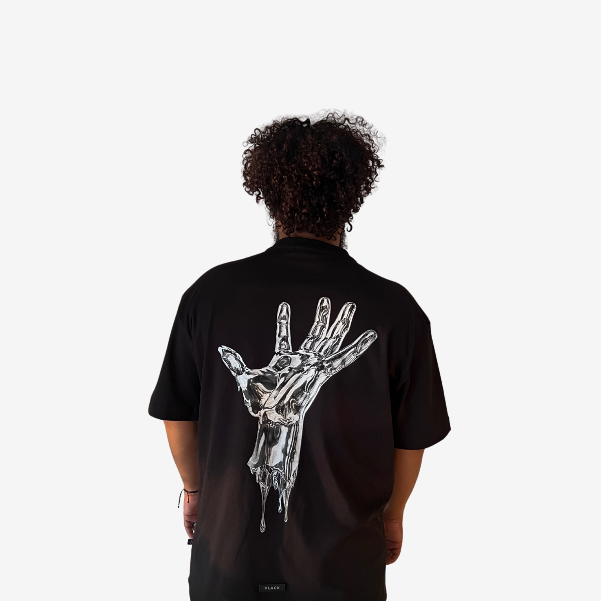 Camiseta Oversize Liquid Platinum Black